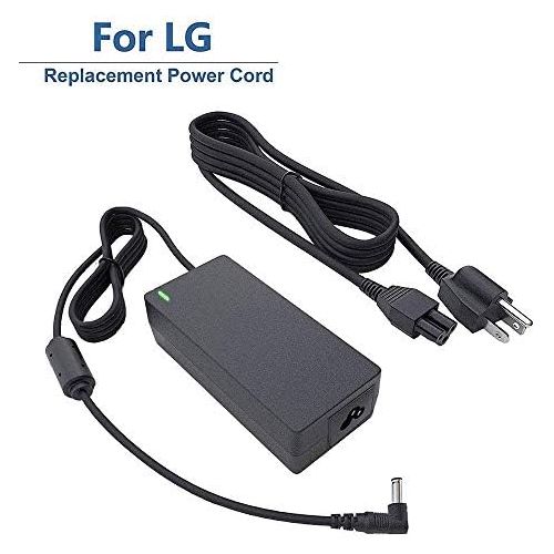  [아마존베스트]MAGIPEA for LG 19V LED LCD Monitor Widescreen HDTV Power Cord Replacement Charger Adapter for 19” 20” 22” 23” 24” 27” Power Supply, 19V, AC, DC, 8.5Ft.