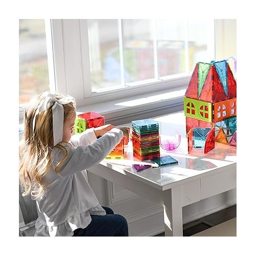  MAGNA-TILES Metropolis 110-Piece Magnetic Construction Set, The ORIGINAL Magnetic Building Brand