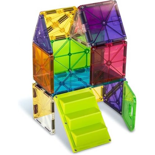  MAGNA-TILES House 28-Piece Magnetic Construction Set, The ORIGINAL Magnetic Building Brand