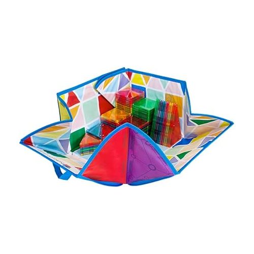  MAGNA-TILES Storage Bin Bundle 84-Piece Magnetic Construction Set, The ORIGINAL Magnetic Building Brand