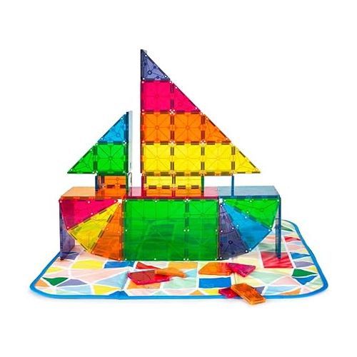  MAGNA-TILES Storage Bin Bundle 84-Piece Magnetic Construction Set, The ORIGINAL Magnetic Building Brand