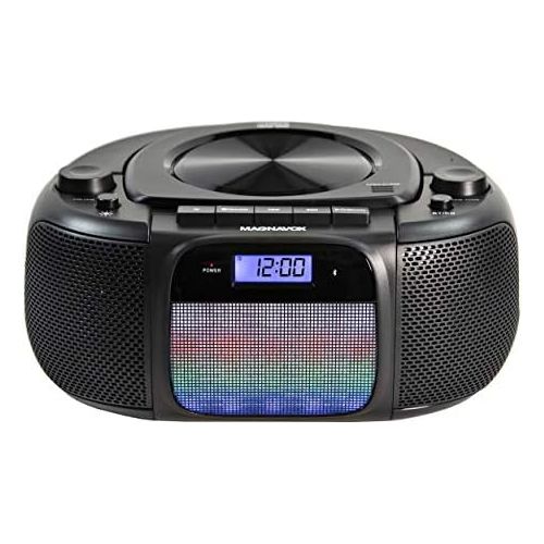  [아마존베스트]MAGNAVOX Magnavox MD6972 CD Boombox with Digital AM FM Radio Color Changing Lights and Bluetooth Wireless Technology