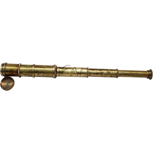  [아마존베스트]MAH 16 Brass Ship Telescope Stempunk Gift Handheld Pirate Brass Spyglass Telescope Home Decor Pirate Captain Boat. C-3268