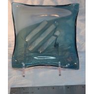 /MAILimitedWorks Semi-transparent, Green, Blue and White Soap Dish
