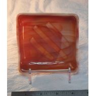 /MAILimitedWorks Orange and White Soap Dish