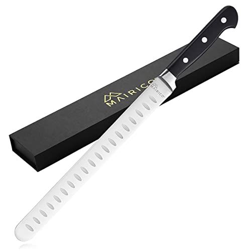  MAIRICO Ultra Sharp Premium 11 inch Stainless Steel Carving Knife Ergonomic Design Best for Slicing Roasts, Meats, Fruits and Vegetables