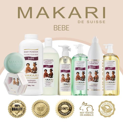  Makari Baby Cleansing Milk 33.8 fl. Oz.  Soothing, Moisturizing Bath Time Body Wash  Gentle, Non-Irritating Formula Hydrates, Softens, Heals & Protects Delicate Skin  Includes E