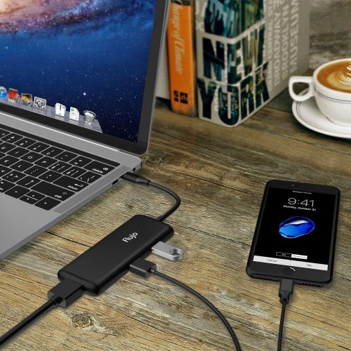  MAKETECH Type C Adapter, USB C Hub with HDMI, 5 in 1 Combo Hub with 2 USB 3.0 Ports, SD&TF Card Reader, Aluminum USB C Adapter Compatible MacBook Pro, Surface Go, Ipad Pro and Othe