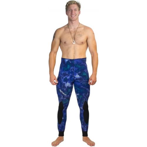  Spearguns Mens Spearfishing Wetsuit Yamamoto 3D Ocean Blue Camo 2 Piece