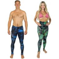 Rash Guard Pants for Men and Women | Unisex Dive Skin Pants for Spearfishing | Includes Ankle Straps