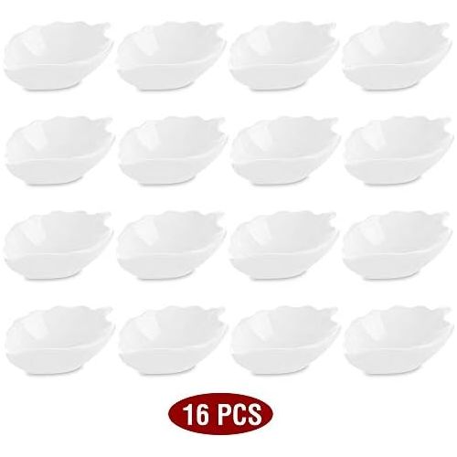  Besuchen Sie den MALACASA-Store MALACASA, Serie Ramekin.Dish, 16er Set SUPER Mini 4,5/11,5 * 7 * 3cm Dessertschale Porzellan Snack Vorspeise Nachtisch Schalchen Dekoschale