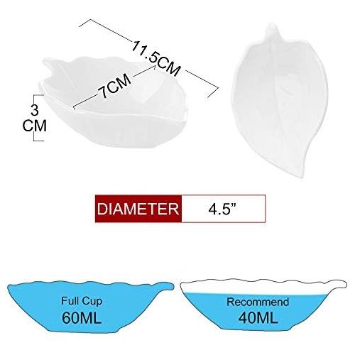  Besuchen Sie den MALACASA-Store MALACASA, Serie Ramekin.Dish, 16er Set SUPER Mini 4,5/11,5 * 7 * 3cm Dessertschale Porzellan Snack Vorspeise Nachtisch Schalchen Dekoschale