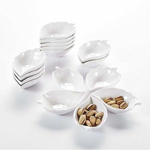  Besuchen Sie den MALACASA-Store MALACASA, Serie Ramekin.Dish, 16er Set SUPER Mini 4,5/11,5 * 7 * 3cm Dessertschale Porzellan Snack Vorspeise Nachtisch Schalchen Dekoschale