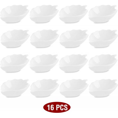  Besuchen Sie den MALACASA-Store MALACASA, Serie Ramekin.Dish, 16er Set SUPER Mini 4,5/11,5 * 7 * 3cm Dessertschale Porzellan Snack Vorspeise Nachtisch Schalchen Dekoschale