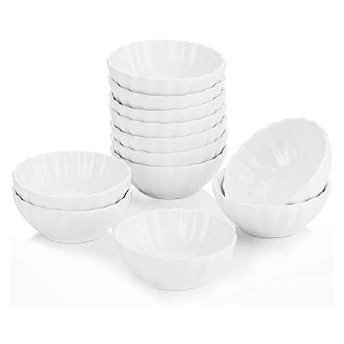 Malacasa, Ramekin series, porcelain dessert bowls, tapas finger food starter dessert bowls, decorative bowls