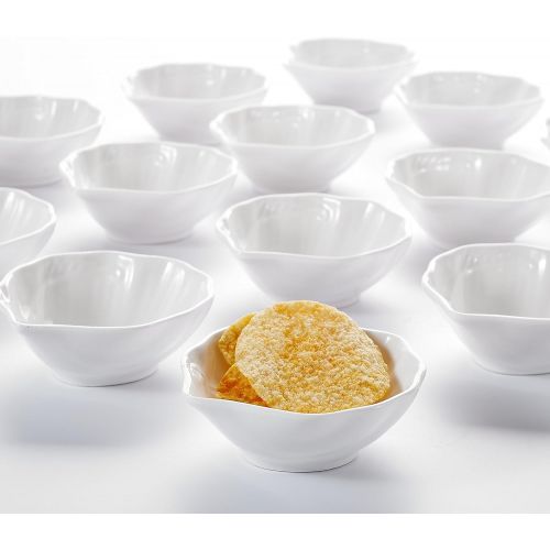  Malacasa, Ramekin series, porcelain dessert bowls, tapas finger food starter dessert bowls, decorative bowls