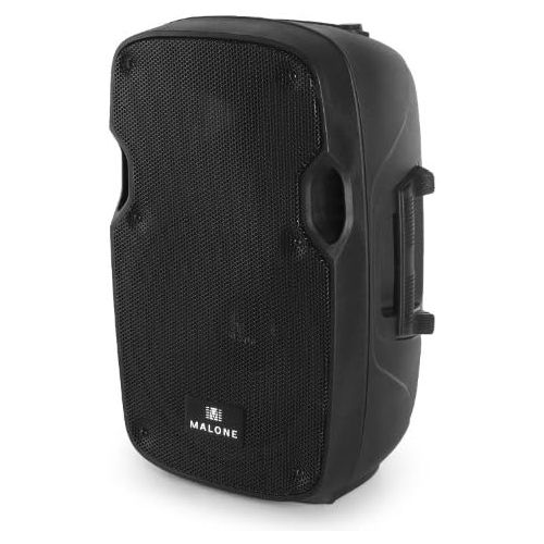  [아마존베스트]-Service-Informationen Malone PW-2910A Active PA Box, Speaker Box, PA Speaker, 400 Watt Peak Power, 25.4 cm (10 inches), Frequency Range: 55 Hz - 20 kHz, Bass / Treble Controller, Black