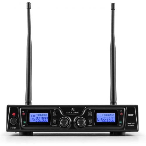  [아마존베스트]Malone Duett Pro V2 2-Channel UHF Wireless Microphone Set 50 m Range