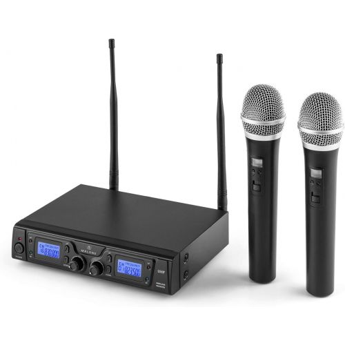  [아마존베스트]Malone Duett Pro V2 2-Channel UHF Wireless Microphone Set 50 m Range