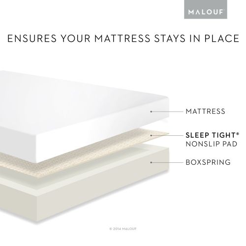  MALOUF SLEEP TIGHT Full Size Non-Slip Mattress Grip Pad - Rug Pad