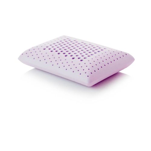  MALOUF Z Zoned Dough Memory Foam Infused with Real Lavender Oil-12 Inch x 16 Inch Travel Size Aromatherapy Pillow