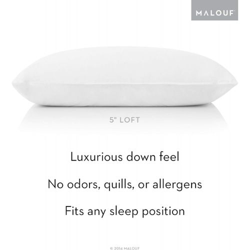  MALOUF Z Soft Hybrid GELLED Microfiber Pillow with Gel-Infused Memory Foam Layer - King Size