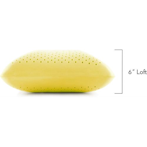  MALOUF Z Shoulder Zoned Dough Memory Foam Pillow - Infused with Chamomile Scent - Aromatherapy Spritzer Included - Premium Tencel Cover - 5 Year U.S. Warranty - Mid Loft - Queen