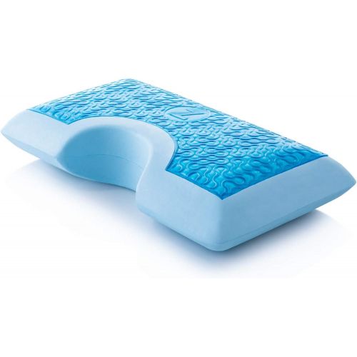  MALOUF Z Side Sleeper Shoulder Cutout Gel Dough Memory Foam Pillow with Liquid Gel Layer - King