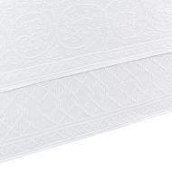 MALOUF Williamsburg White Queen Richmond Bedskirt,