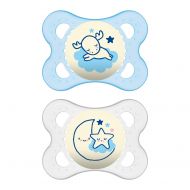 MAM Glow In the Dark Pacifiers, Baby Pacifier 0-6 Months, Best Pacifier for Breastfed Babies, Night Design...
