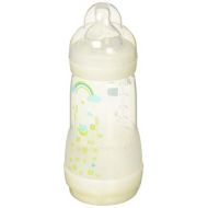 [아마존베스트]MAM Baby Bottles for Breastfed Babies, MAM Baby Bottles Anti Colic, White, 9 Ounces, 1-Count