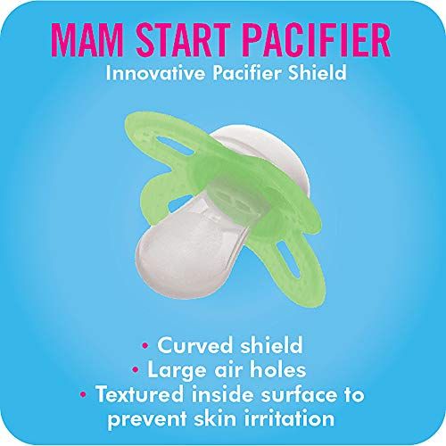  [아마존베스트]MAM Pacifiers, Newborn Pacifier, Best Pacifier for Breastfed Babies, ‘Start’ Design Collection, Boy, 2-Count