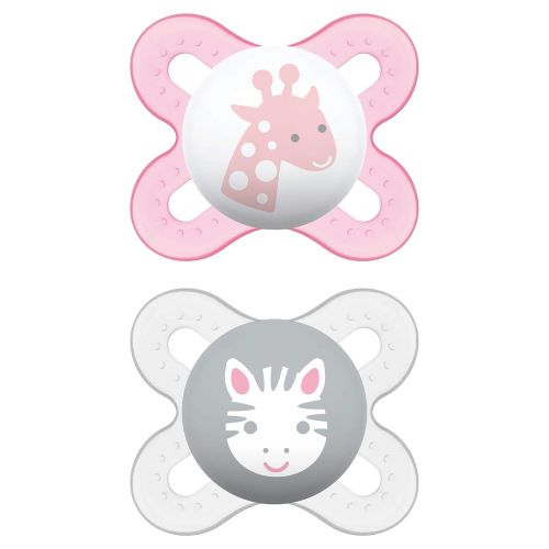  [아마존베스트]MAM Pacifiers, Newborn Pacifier, Best Pacifier for Breastfed Babies, ‘Start’ Design Collection, Girl, 2-Count