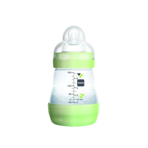  [아마존베스트]MAM Baby Bottle Sterilizer, Microwave Steam Baby Bottle Sterilizer with MAM 5 oz. Anti-Colic Baby Bottle and Nipple Tong, 3-Count