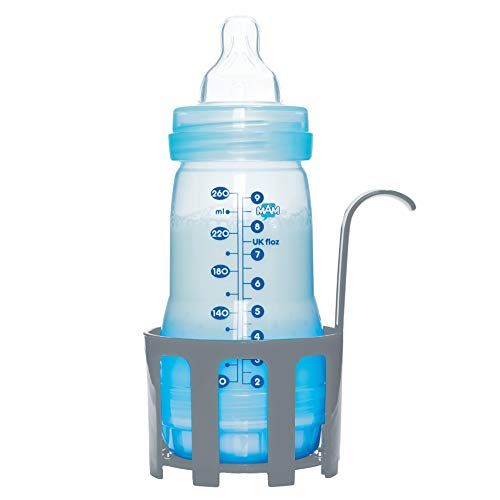  MAM Babykosterwarmer, Babykostwarmer fuer Babyflaschen und Babynahrung, Flaschenwarmer mit automatischer Temperaturkontrolle und UEberhitzungsschutz, grau