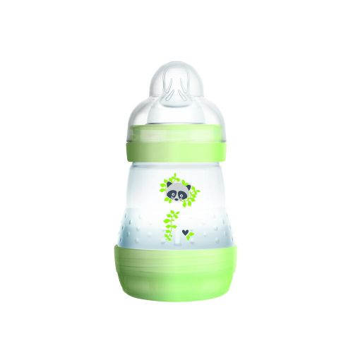  MAM Baby Bottle Sterilizer, Microwave Steam Baby Bottle Sterilizer with MAM 5 oz. Anti-Colic Baby Bottle and Nipple Tong, 3-Count