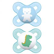 MAM Pacifiers, Newborn Pacifier, Best Pacifier for Breastfed Babies, ‘Start’ Design Collection, Boy, 2-Count