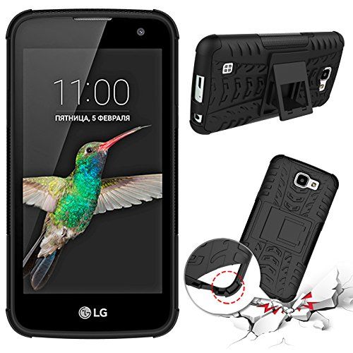  MAMA MOUTH LG K4 Case,Optimus Zone 3 Case,Spree Case,Mama Mouth Shockproof Heavy Duty Combo Hybrid Rugged Dual Layer Cover with Kickstand for LG K4/Optimus Zone 3/LG Spree (with 4 in 1 Packag