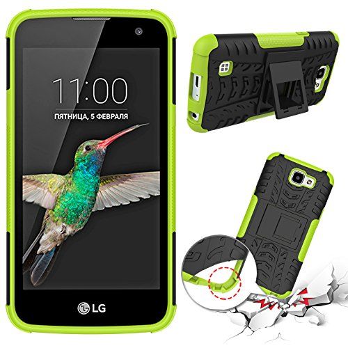  MAMA MOUTH LG K4 Case,Optimus Zone 3 Case,Spree Case,Mama Mouth Shockproof Heavy Duty Combo Hybrid Rugged Dual Layer Cover with Kickstand for LG K4/Optimus Zone 3/LG Spree (with 4 in 1 Packag