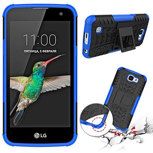  MAMA MOUTH LG K4 Case,Optimus Zone 3 Case,Spree Case,Mama Mouth Shockproof Heavy Duty Combo Hybrid Rugged Dual Layer Cover with Kickstand for LG K4/Optimus Zone 3/LG Spree (with 4 in 1 Packag