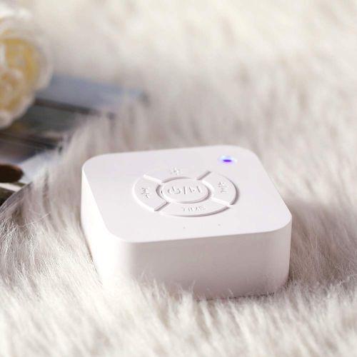  MAMASAM White Noise Machine Sleep Meter Baby White Noise Baby Sleep Machine Pacifier with 9 Soothing Sound Breathing Light Timer