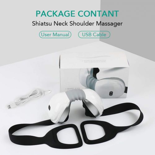  Neck Massager, MANLI Cordless U Shape Electric Rechargeable Travel Pillow Nap Memory Pillow...