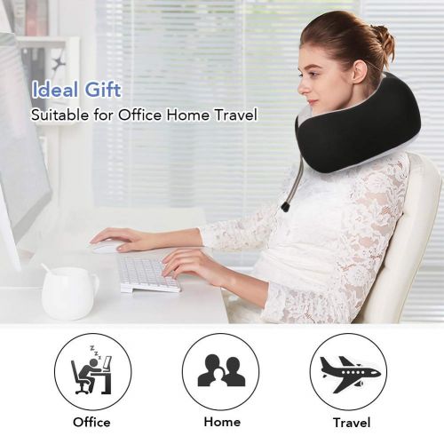  Neck Massager, MANLI Cordless U Shape Electric Rechargeable Travel Pillow Nap Memory Pillow...