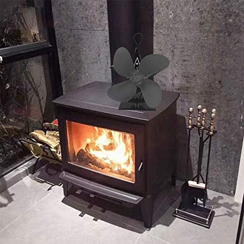  MAO YEYE 2 Blade Heat Powered Wood Fireplace Stove Fan Log Burner Quiet Eco Friendly Home