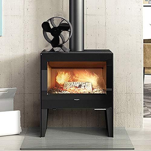  MAO YEYE 3 Blade Heat Powered Stove Fan for Wood Fireplace Log Burner Quiet Eco Friendly