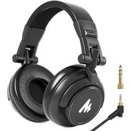 MAONO 50MM Drivers Studio Headphones AU-MH601 Over Ear Stereo Monitor Closed Back Headphones for Music, DJ, Podcast (Black)