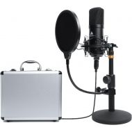 USB Microphone Kit 192KHZ/24BIT MAONO AU-A04TC PC Condenser Podcast Streaming Cardioid Mic Plug & Play for Computer, YouTube, Gaming, Recording