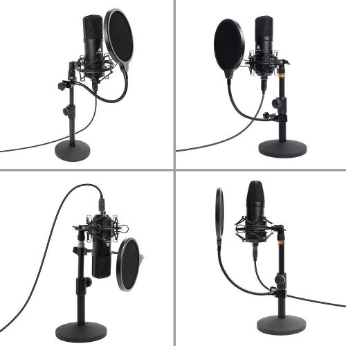  USB Microphone Kit 192KHZ/24BIT MAONO AU-A04TC PC Condenser Podcast Streaming Cardioid Mic Plug & Play for Computer, YouTube, Gaming, Recording