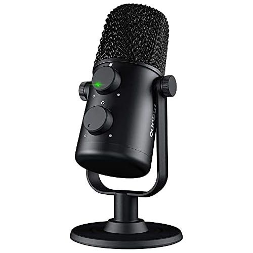  [아마존베스트]USB Microphone MAONO AU-902 Cardioid Condenser Podcast Mic with Dual Volume Control, Mute Button, Monitor Headphone Jack, Plug and Play for Vocal, YouTube, Livestream, Recording, G