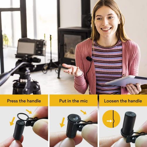  [아마존베스트]USB Lavalier Microphone-MAONO AU-UL10 192kHz/24bit Omnidirectional Lapel Mic Hands Free Shirt Collar Clip-on Microphone for PC Computer, Laptop, YouTube, Skype Recording, Live Broa